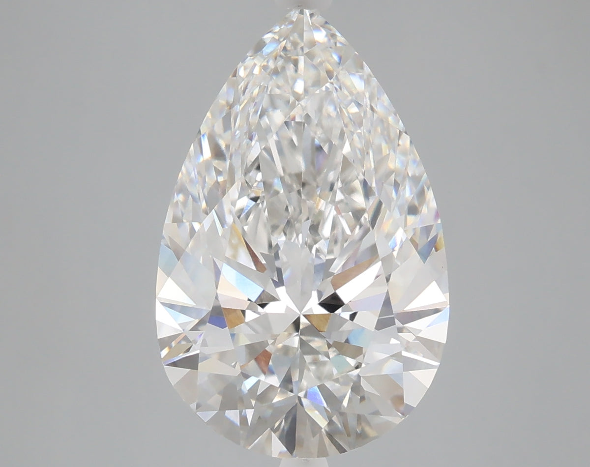 5.60 carat pear lab grown diamond E color VVS2 clarity