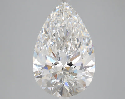 5.60 carat pear lab grown diamond E color VVS2 clarity