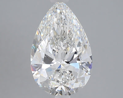3.01 carat pear lab grown diamond F color VS1 clarity
