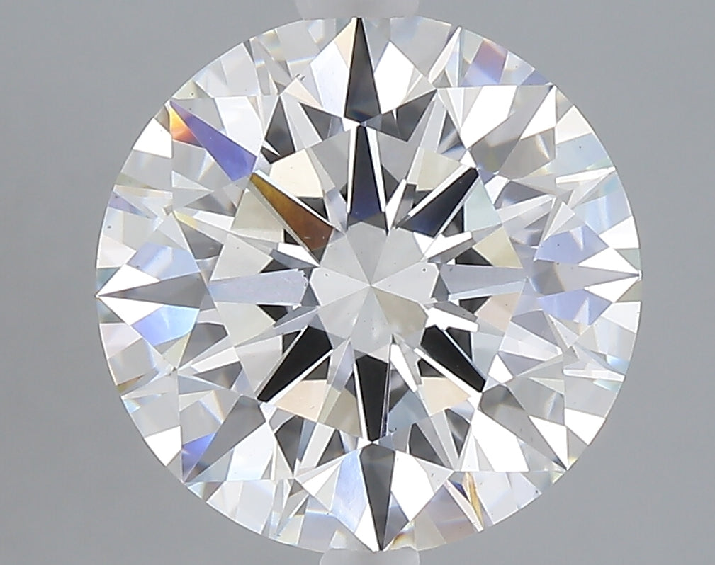 5.09 carat round lab grown diamond F color VS2 clarity