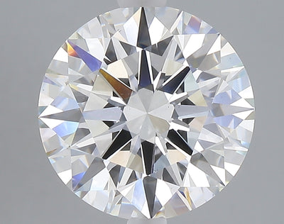 5.09 carat round lab grown diamond F color VS2 clarity