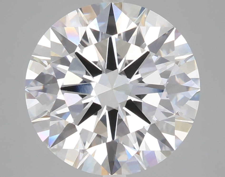 5.07 carat round lab grown diamond E color VVS2 clarity