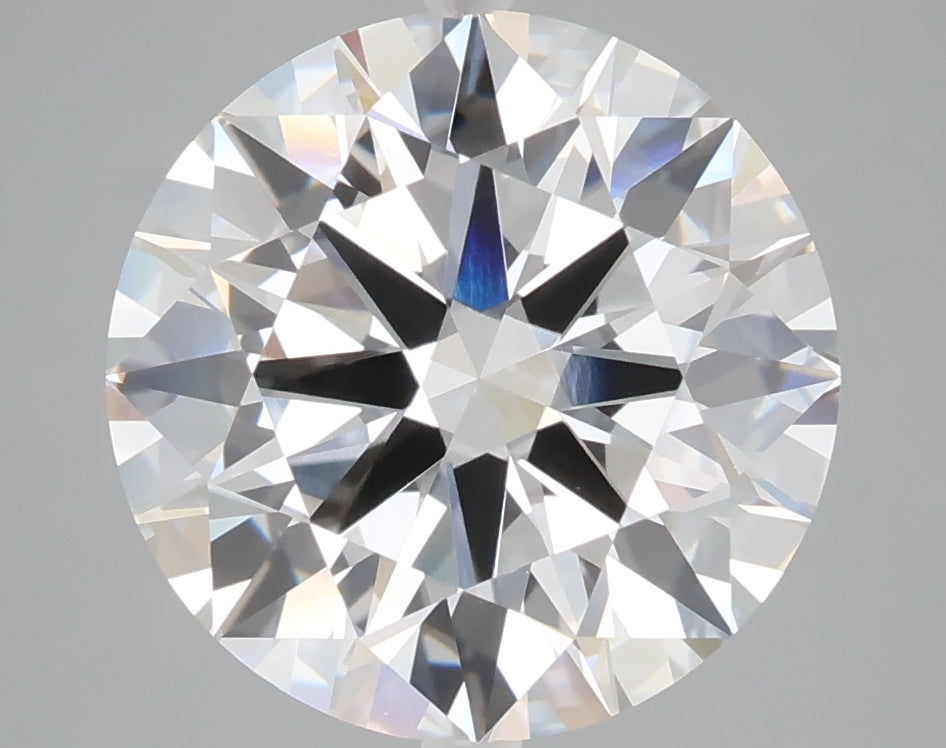 5.08 carat round lab grown diamond F color VVS2 clarity