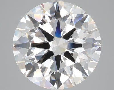 5.08 carat round lab grown diamond F color VVS2 clarity