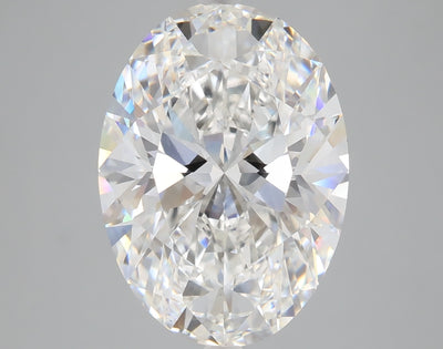 6.05 carat oval lab grown diamond E color VS1 clarity