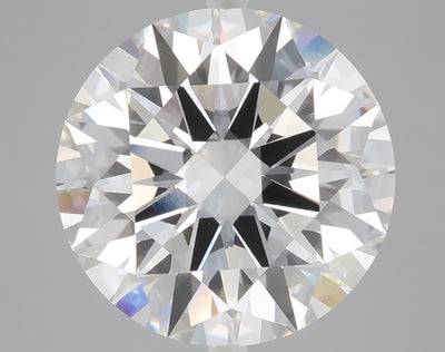 5.09 carat round lab grown diamond E color VVS2 clarity