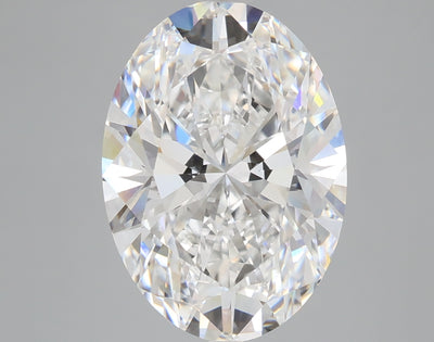 5.24 carat oval lab grown diamond D color VS1 clarity