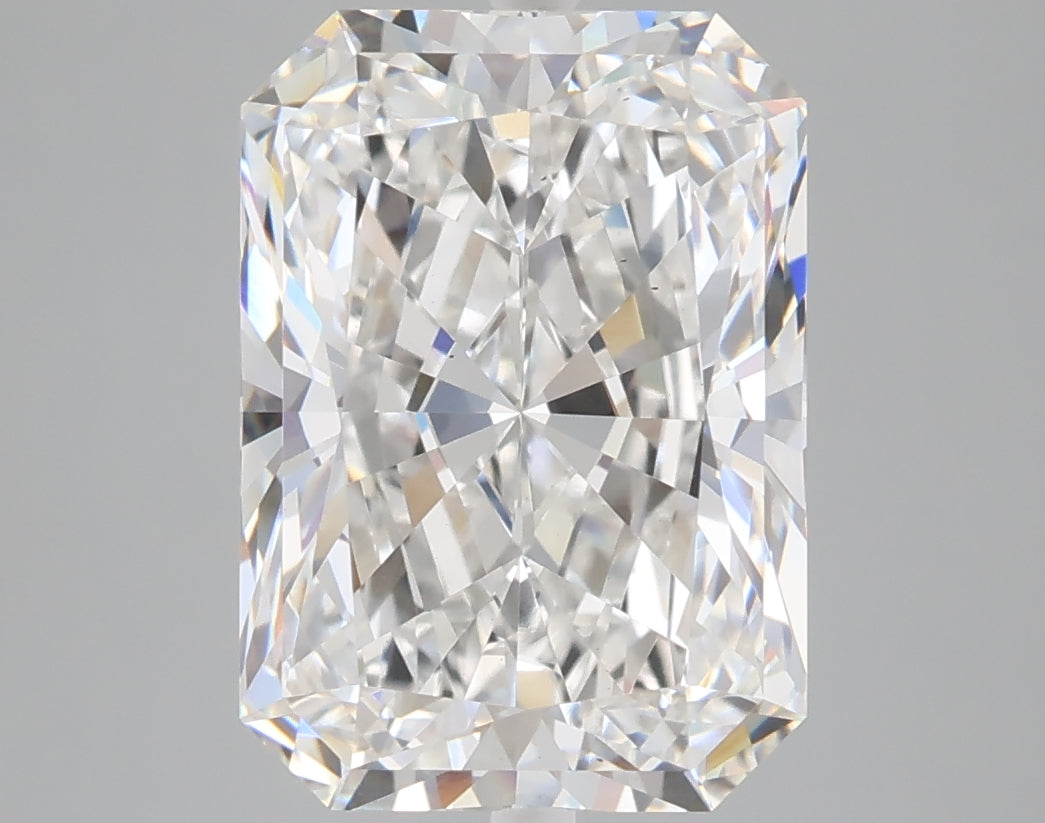 5.09 carat radiant lab grown diamond E color VS1 clarity