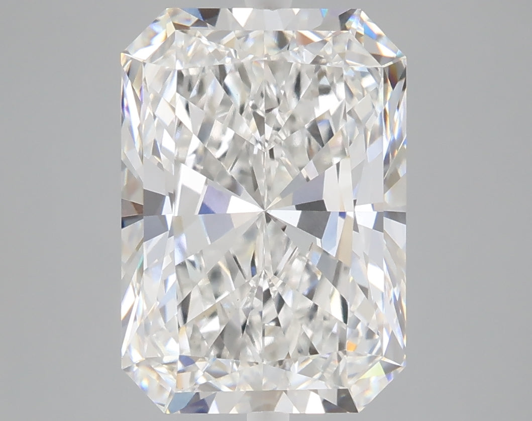 5.08 carat radiant lab grown diamond E color VS1 clarity