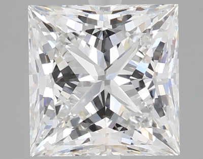 2.60 carat princess lab grown diamond D color VS1 clarity