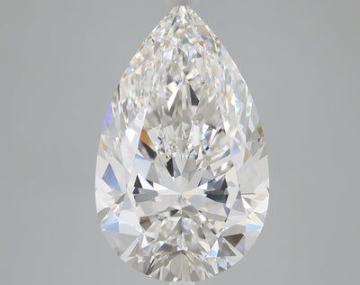 6.09 carat pear lab grown diamond F color VS1 clarity