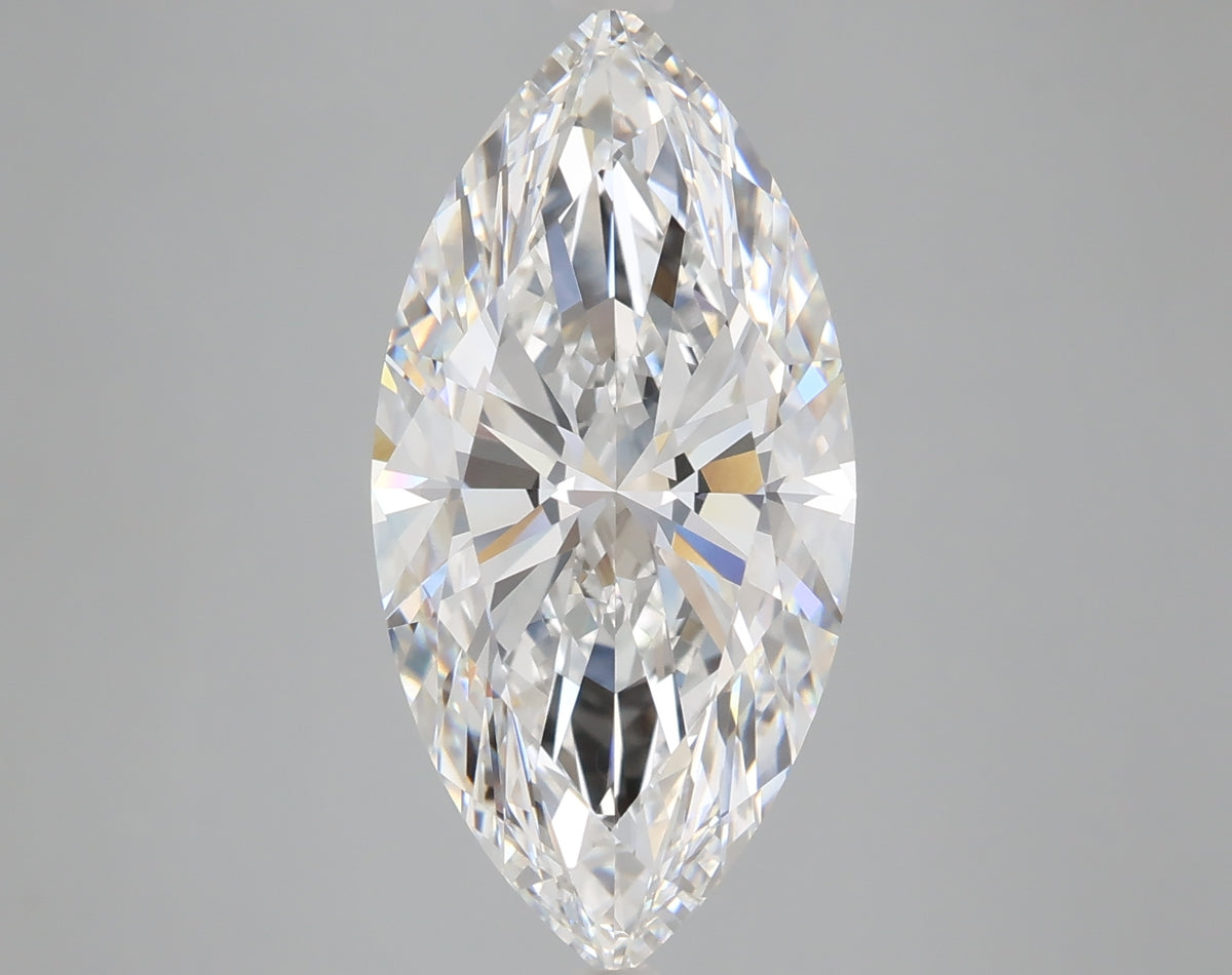 6.01 carat marquise lab grown diamond E color VVS2 clarity