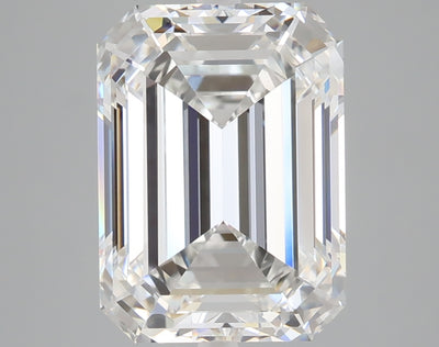 5.06 carat emerald lab grown diamond E color VVS2 clarity