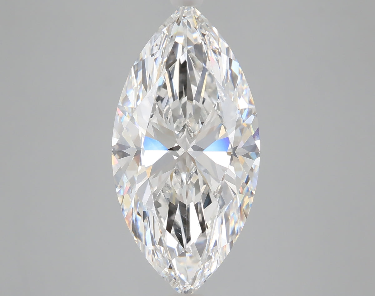 5.02 carat marquise lab grown diamond E color VVS2 clarity
