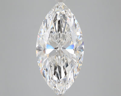 5.02 carat marquise lab grown diamond E color VVS2 clarity