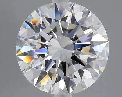 5.03 carat round lab grown diamond F color VVS2 clarity