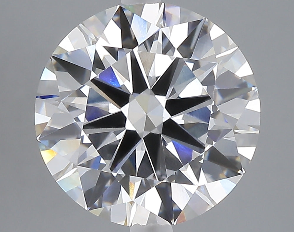 5.02 carat round lab grown diamond E color VVS2 clarity