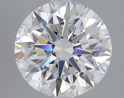 3.35 carat round lab grown diamond E color VVS2 clarity