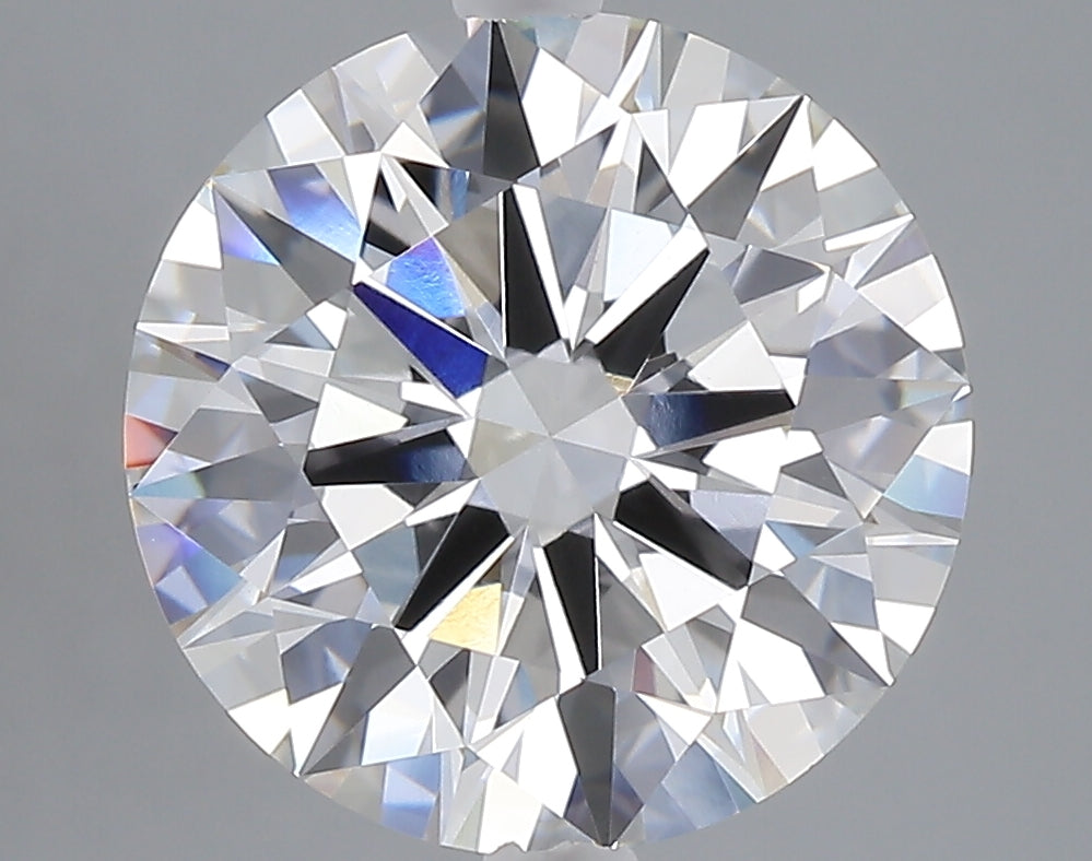 5.21 carat round lab grown diamond E color VVS2 clarity
