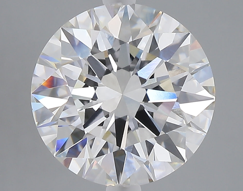 5.01 carat round lab grown diamond F color VVS2 clarity