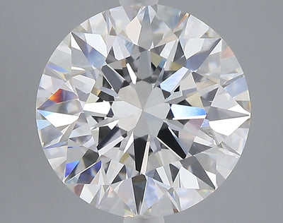 5.01 carat round lab grown diamond F color VVS2 clarity