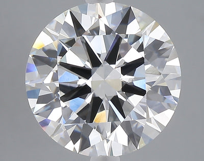 5.00 carat round lab grown diamond F color VVS2 clarity