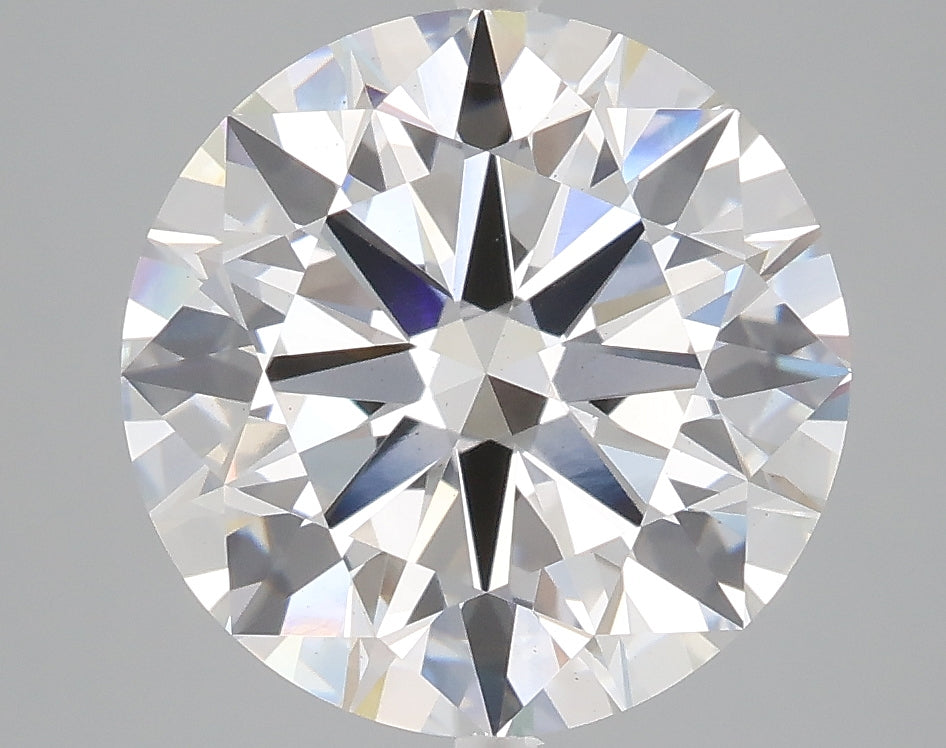 5.03 carat round lab grown diamond F color VS2 clarity