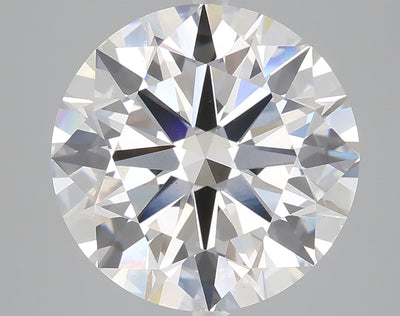 5.03 carat round lab grown diamond F color VS2 clarity