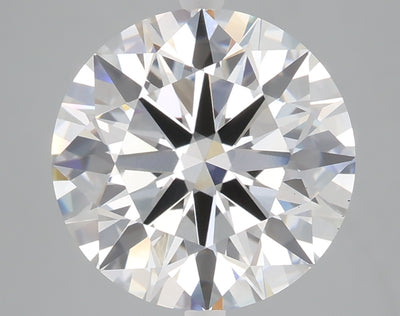 5.02 carat round lab grown diamond E color VS1 clarity