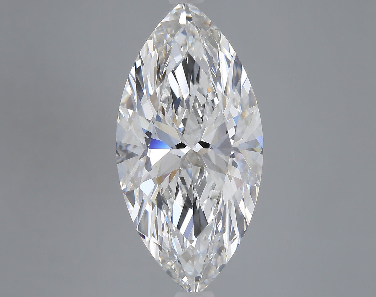 6.00 carat marquise lab grown diamond E color VS1 clarity