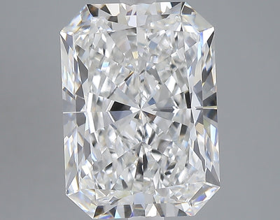 5.01 carat radiant lab grown diamond E color VS1 clarity