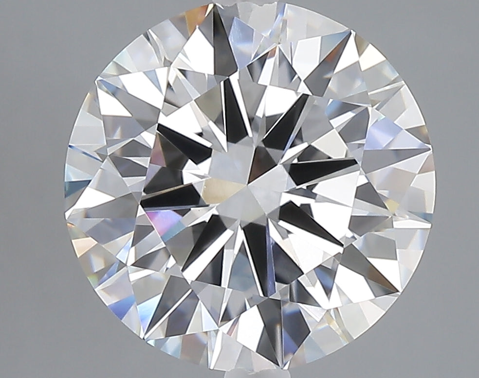 5.01 carat round lab grown diamond E color VVS2 clarity
