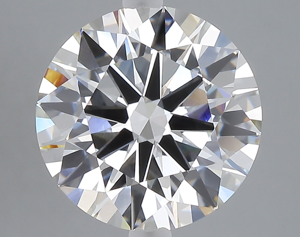 5.02 carat round lab grown diamond E color VVS1 clarity