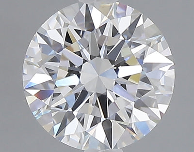 1.56 carat round lab grown diamond D color VVS2 clarity