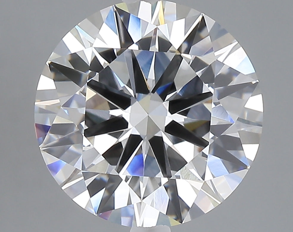 5.01 carat round lab grown diamond E color VVS2 clarity