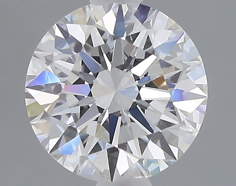 1.09 carat round lab grown diamond D color VVS2 clarity