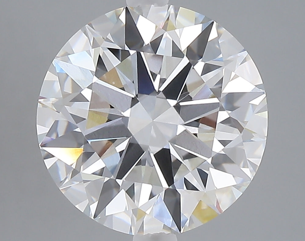 5.04 carat round lab grown diamond E color VVS2 clarity