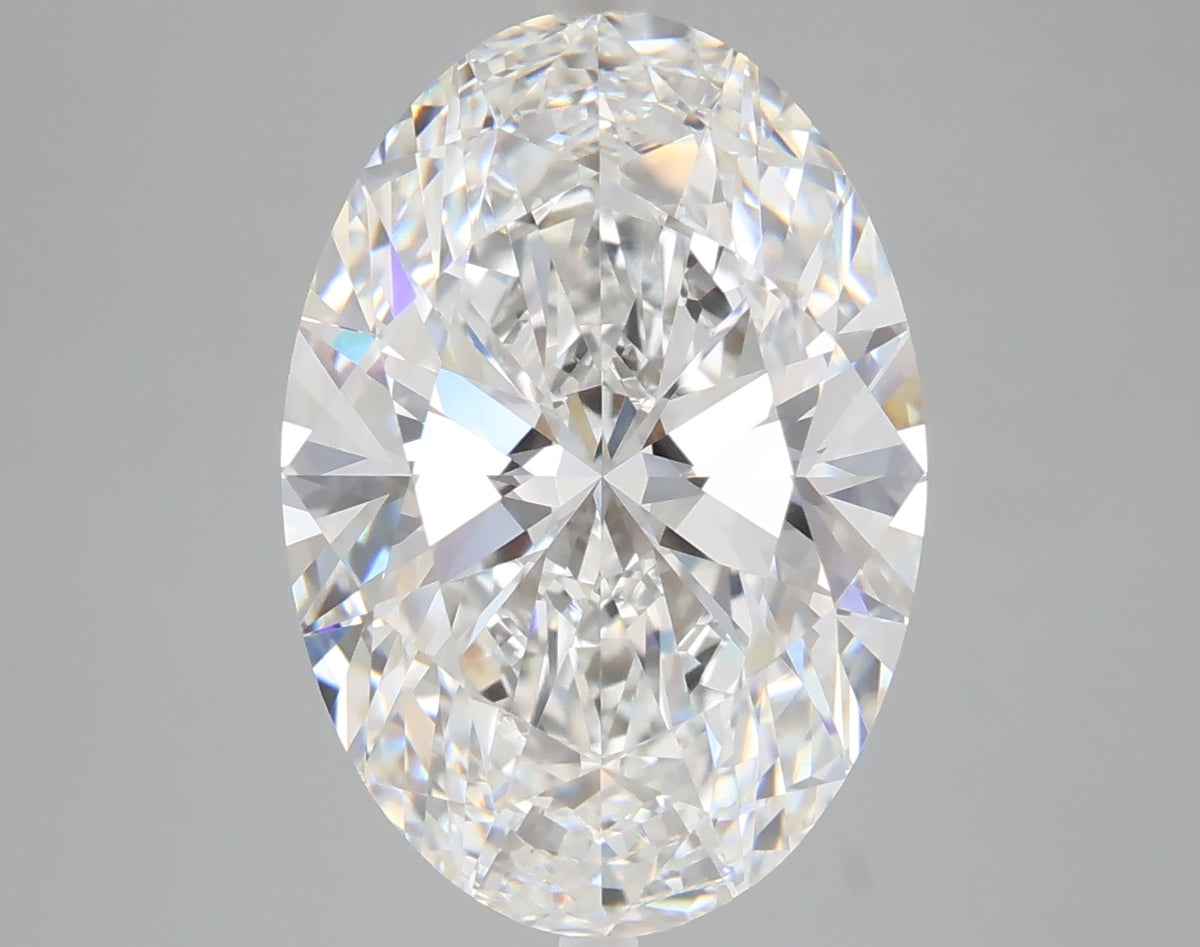 6.06 carat oval lab grown diamond E color VVS2 clarity
