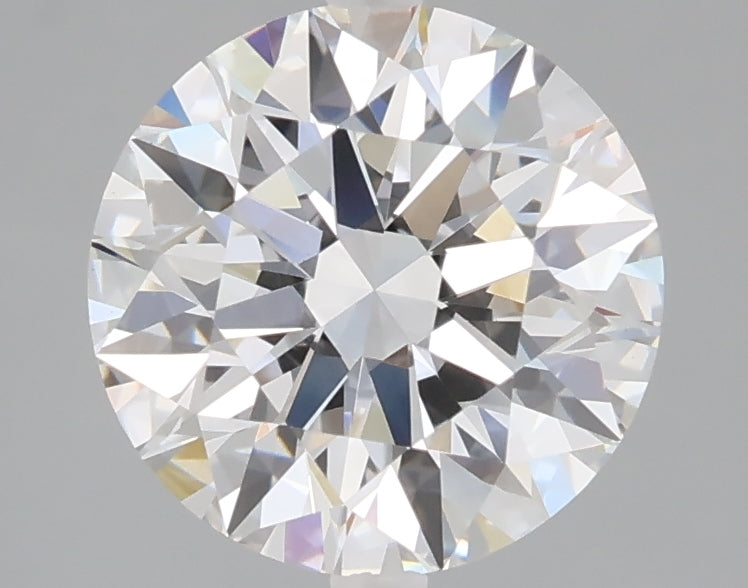 2.54 carat round lab grown diamond D color VVS2 clarity