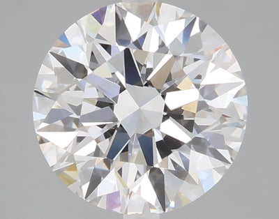 2.54 carat round lab grown diamond D color VVS2 clarity