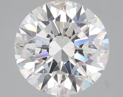2.55 carat round lab grown diamond D color VVS2 clarity