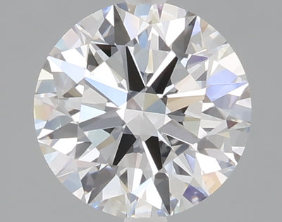 1.53 carat round lab grown diamond D color VVS2 clarity
