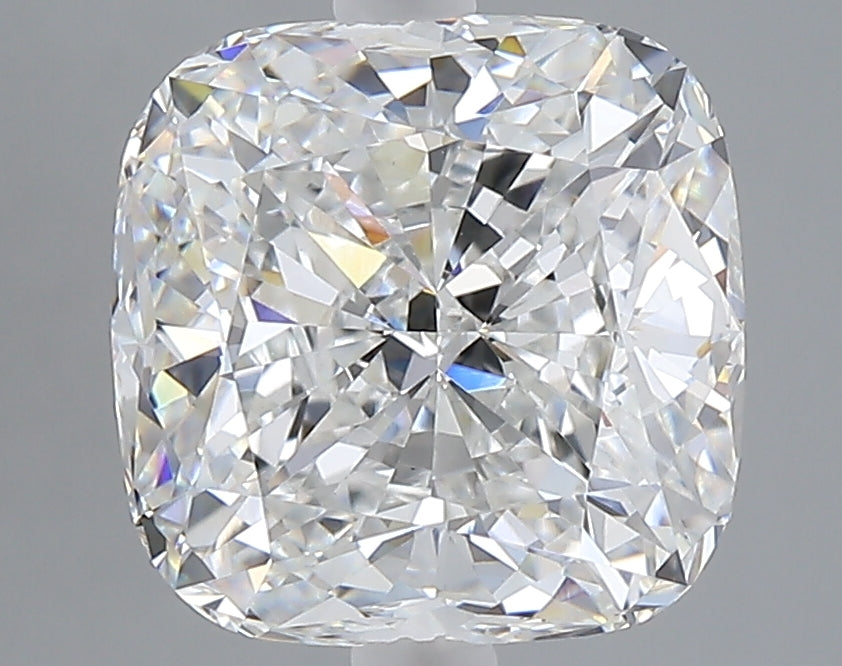 4.02 carat cushion lab grown diamond E color VVS2 clarity