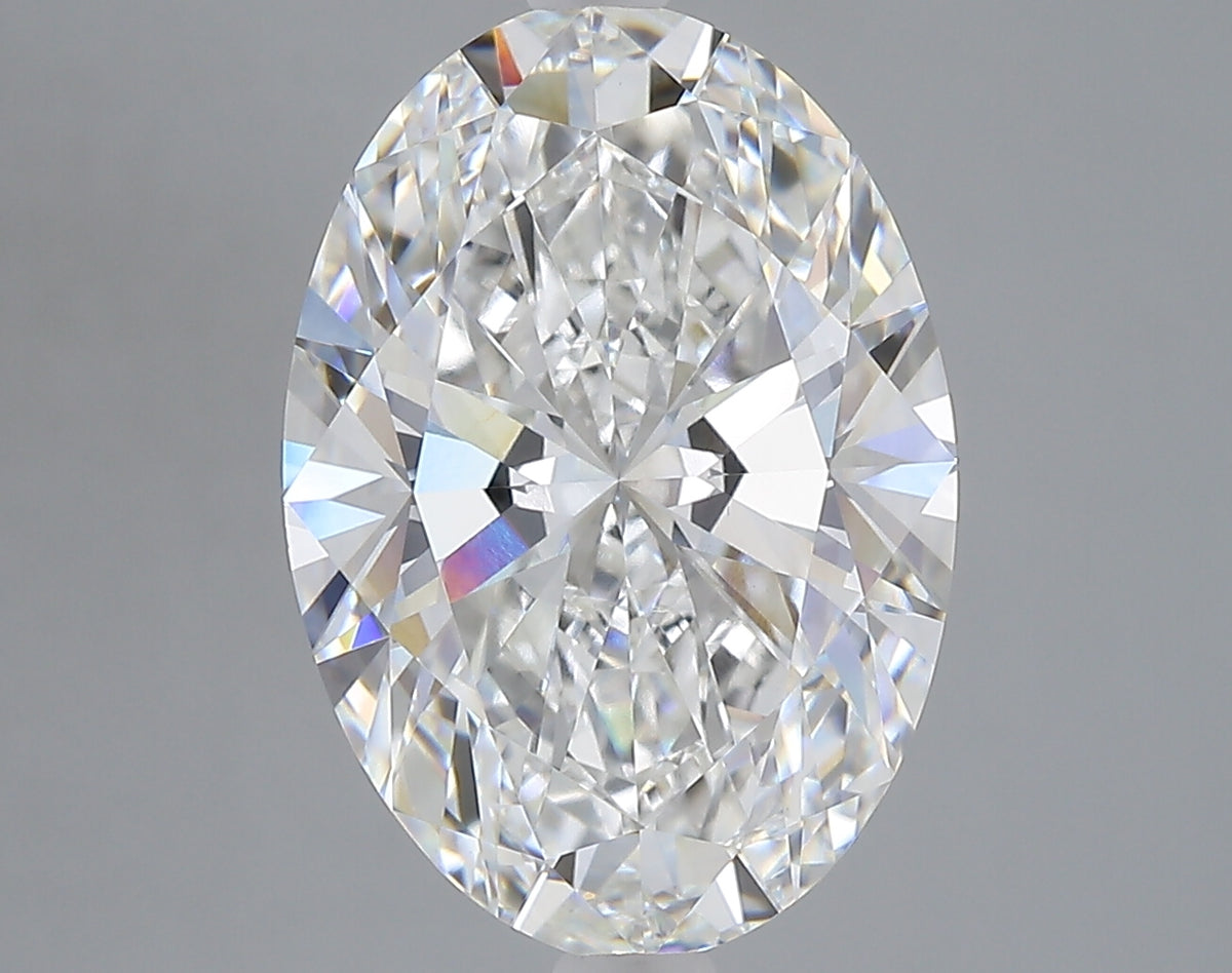 6.02 carat oval lab grown diamond E color VVS2 clarity