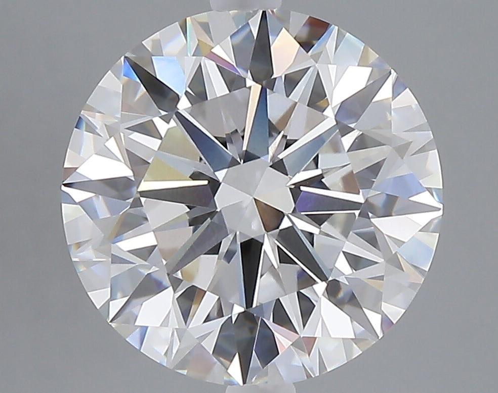 5.06 carat round lab grown diamond E color VVS2 clarity