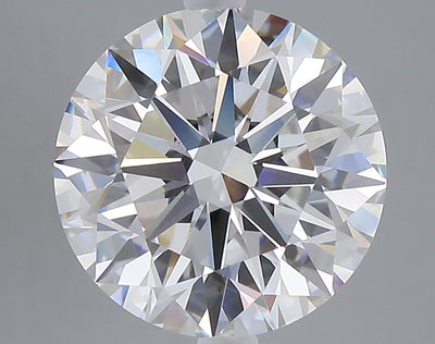 5.06 carat round lab grown diamond E color VVS2 clarity