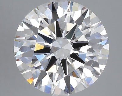 5.08 carat round lab grown diamond E color VVS2 clarity