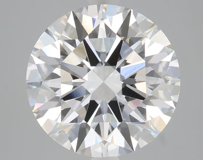 5.09 carat round lab grown diamond E color VVS2 clarity
