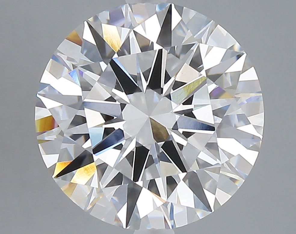 5.03 carat round lab grown diamond E color VS1 clarity