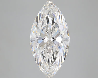 5.03 carat marquise lab grown diamond E color VS1 clarity